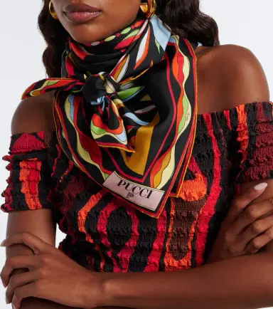 PUCCI Fiamme and Nawaho silk twill scarf | Thumbnail 4