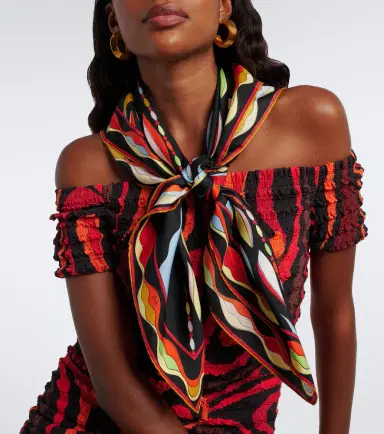 PUCCI Fiamme and Nawaho silk twill scarf | Thumbnail 5