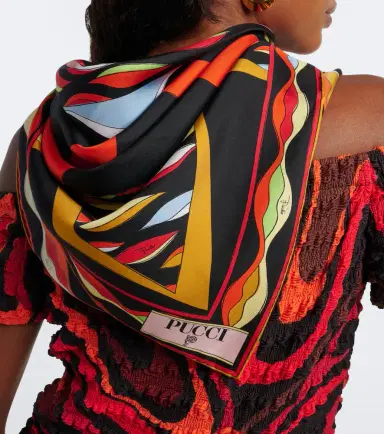 PUCCI Fiamme and Nawaho silk twill scarf | Thumbnail 6