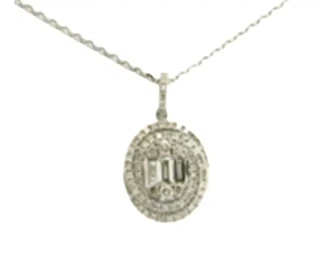 Wish Fine Jewelry 0.763ct Diamond 18K Gold Pendant Necklace