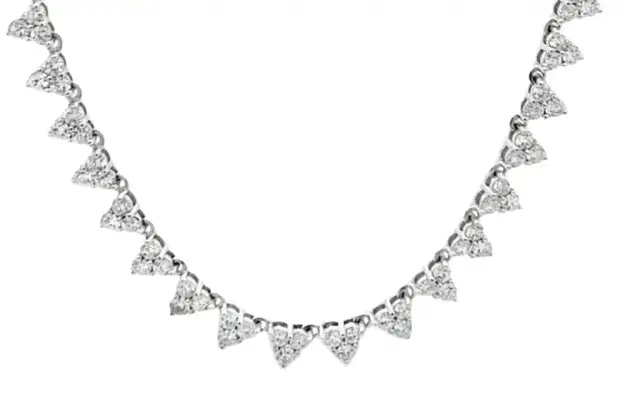 Wish Fine Jewelry 2.00ct Diamond 14K Gold Station Necklace