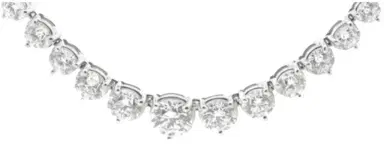 Wish Fine Jewelry 6.00ct Diamond 18K Gold Graduated Tennis Necklace | Thumbnail 1