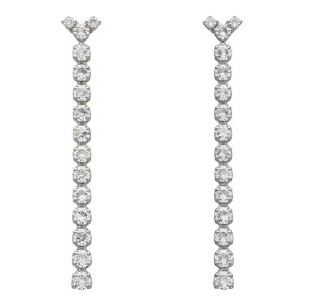 Wish Fine Jewelry Diamond 14K Gold Linear Drop Earrings