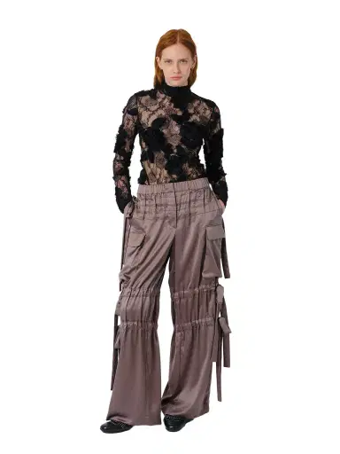Aknvas The Odin trousers in steel satin | Thumbnail 1