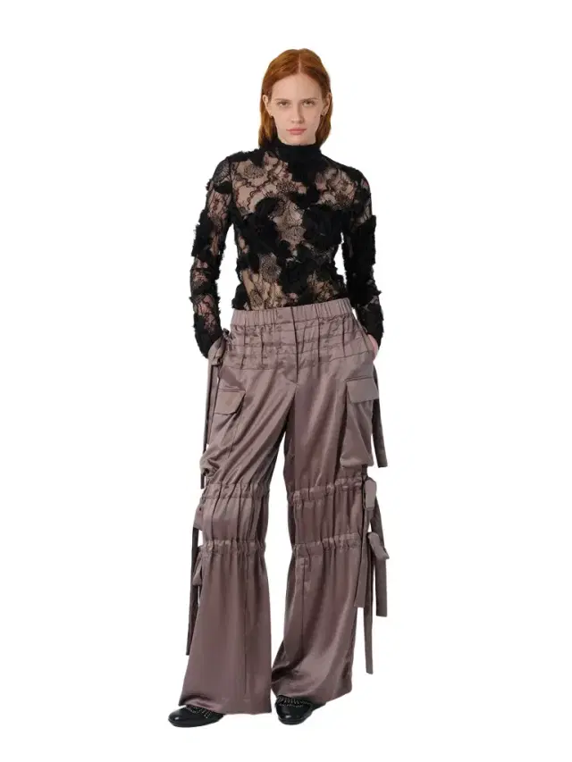 Aknvas The Odin trousers in steel satin