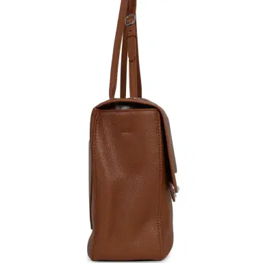 Chanel Chanel Maxi "Souplissimo" Large Flap Bag Camel Grained Calfskin Silver Hardware | Thumbnail 3 Chanel Chanel Maxi "Souplissimo" Large Flap Bag Camel Grained Calfskin Silver Hardware | Thumbnail 3