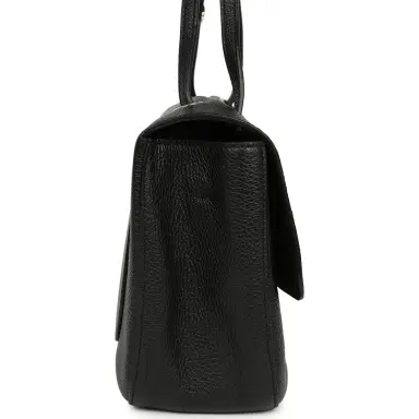 Chanel Chanel Maxi "Souplissimo" Small Flap Bag Black Grained Calfskin Silver Hardware | Thumbnail 3 Chanel Chanel Maxi "Souplissimo" Small Flap Bag Black Grained Calfskin Silver Hardware | Thumbnail 3