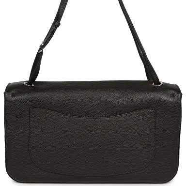 Chanel Chanel Maxi "Souplissimo" Small Flap Bag Black Grained Calfskin Silver Hardware | Thumbnail 4 Chanel Chanel Maxi "Souplissimo" Small Flap Bag Black Grained Calfskin Silver Hardware | Thumbnail 4