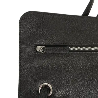 Chanel Chanel Maxi "Souplissimo" Small Flap Bag Black Grained Calfskin Silver Hardware | Thumbnail 8 Chanel Chanel Maxi "Souplissimo" Small Flap Bag Black Grained Calfskin Silver Hardware | Thumbnail 8