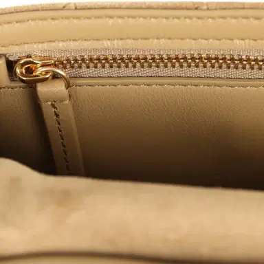 Chanel Chanel Mini "Souplissimo" Flap Bag Beige Suede Gold Hardware | Thumbnail 11