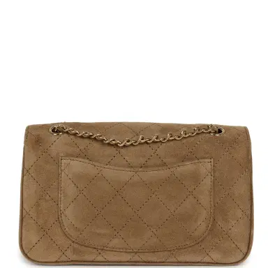 Chanel Chanel Mini "Souplissimo" Flap Bag Beige Suede Gold Hardware | Thumbnail 4