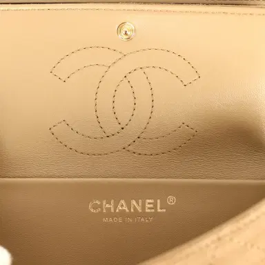 Chanel Chanel Mini "Souplissimo" Flap Bag Beige Suede Gold Hardware | Thumbnail 10