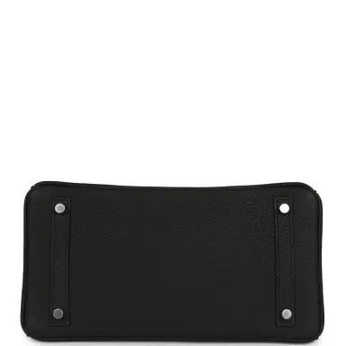 HERMÈS Hermes Birkin 30 Black Togo Palladium Hardware | Thumbnail 6
