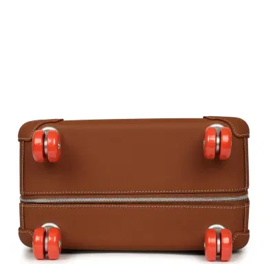 HERMÈS Hermes R.M.S. Cabine 55 Rolling Suitcase "Pacific H" Plume H Multicolor Canvas, Fauve Régate Palladium Hardware | Thumbnail 8 HERMÈS Hermes R.M.S. Cabine 55 Rolling Suitcase "Pacific H" Plume H Multicolor Canvas, Fauve Régate Palladium Hardware | Thumbnail 8