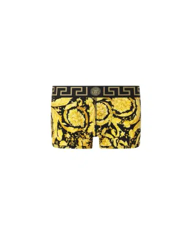 Versace Printed Jacquard Cotton-Jersey Trunks | Thumbnail 1 Versace Printed Jacquard Cotton-Jersey Trunks | Thumbnail 1
