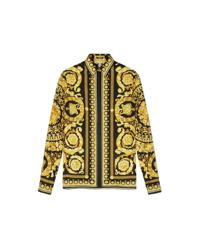 Versace Printed Silk Shirt