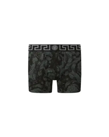 Versace Printed Jacquard Cotton-Jersey Long Trunks | Thumbnail 1 Versace Printed Jacquard Cotton-Jersey Long Trunks | Thumbnail 1