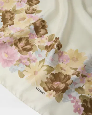 Versace Printed Silk Twill Scarf 90 cm | Thumbnail 2 Versace Printed Silk Twill Scarf 90 cm | Thumbnail 2