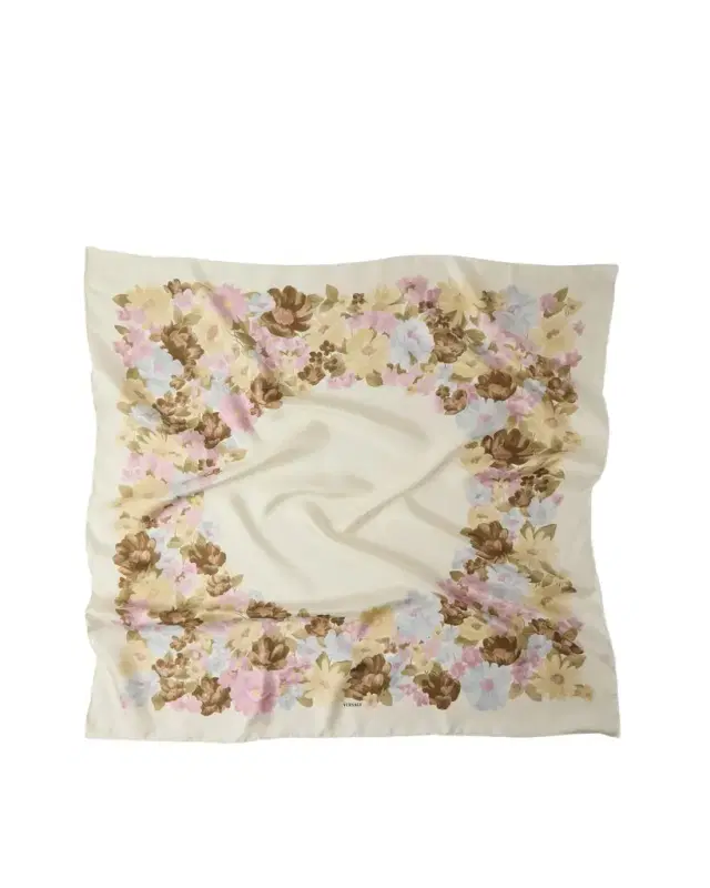 Versace Printed Silk Twill Scarf 90 cm