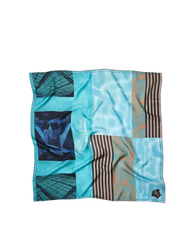 Versace Printed Silk Twill Scarf 90 cm