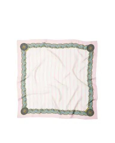 Versace Printed Silk Twill Scarf 90 cm | Thumbnail 1 Versace Printed Silk Twill Scarf 90 cm | Thumbnail 1