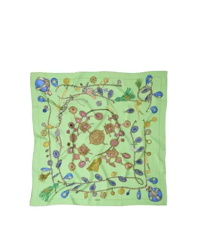 Versace Printed Silk Twill Scarf 90 cm | Thumbnail 1 Versace Printed Silk Twill Scarf 90 cm | Thumbnail 1