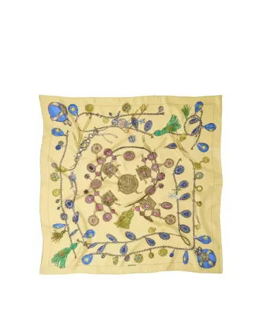 Versace Printed Silk Twill Scarf 90 cm | Thumbnail 1