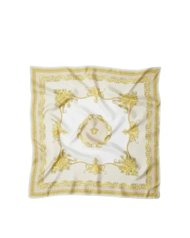 Versace Printed Silk Twill Scarf 90 cm
