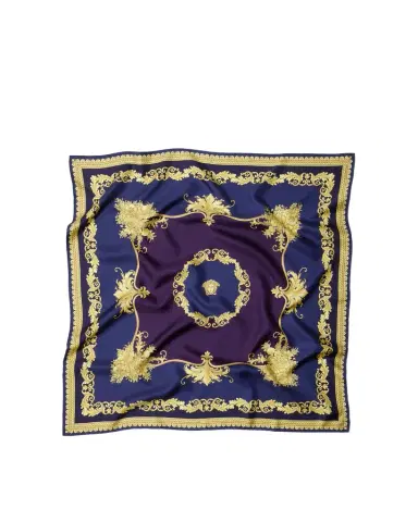 Versace Printed Silk Twill Scarf 90 cm | Thumbnail 1
