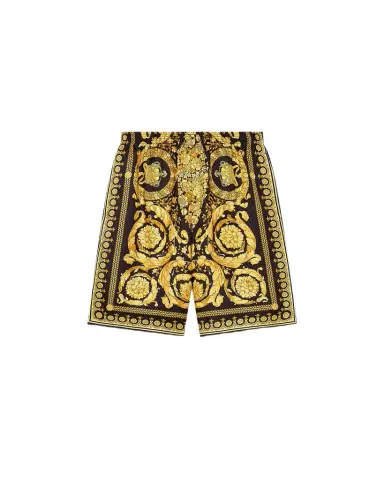Versace Printed Silk Twill Shorts | Thumbnail 1