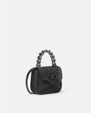 Versace La Medusa Embellished Satin Mini Bag | Thumbnail 2 Versace La Medusa Embellished Satin Mini Bag | Thumbnail 2