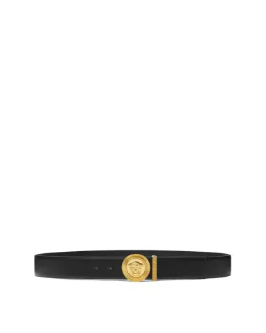Versace Medusa Biggie Leather Belt 1.6" | Thumbnail 1 Versace Medusa Biggie Leather Belt 1.6" | Thumbnail 1