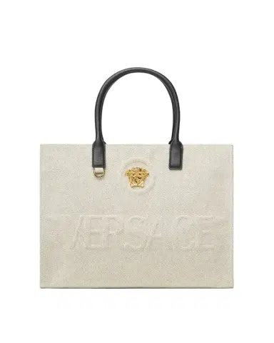 Versace La Medusa Large Canvas Tote | Thumbnail 1 Versace La Medusa Large Canvas Tote | Thumbnail 1