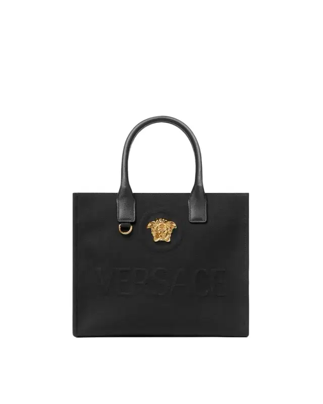 Versace La Medusa Small Canvas Tote