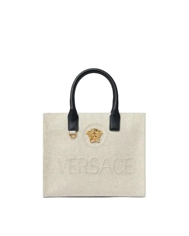 Versace La Medusa Small Canvas Tote