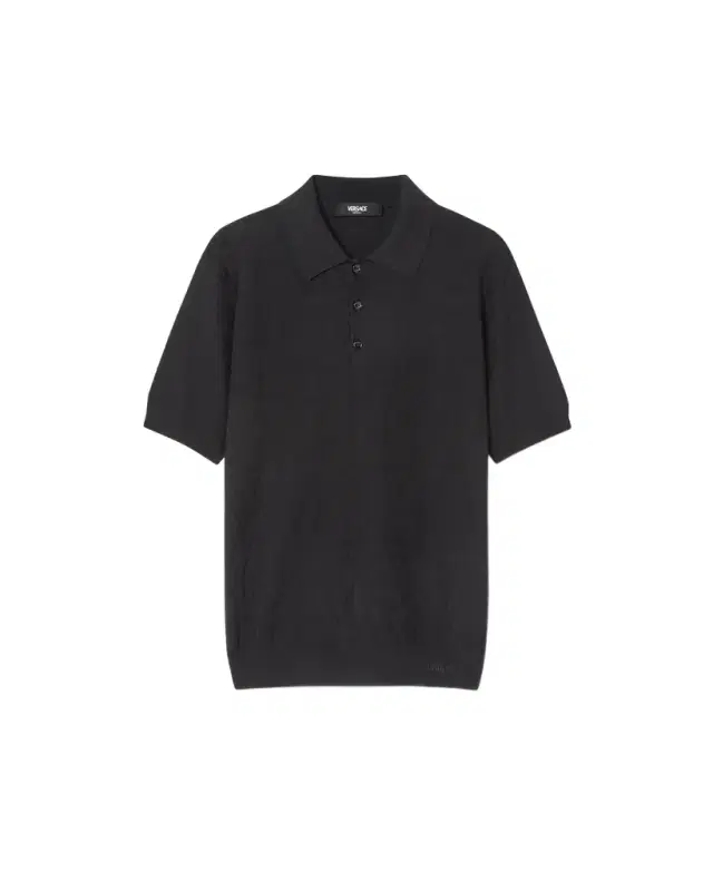 Versace Silk-Cotton Knit Polo