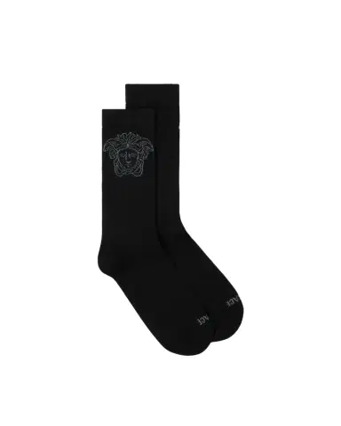 Versace Jacquard Cotton Ribbed Socks | Thumbnail 1 Versace Jacquard Cotton Ribbed Socks | Thumbnail 1