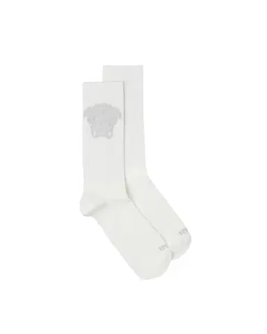 Versace Jacquard Cotton Ribbed Socks | Thumbnail 1 Versace Jacquard Cotton Ribbed Socks | Thumbnail 1