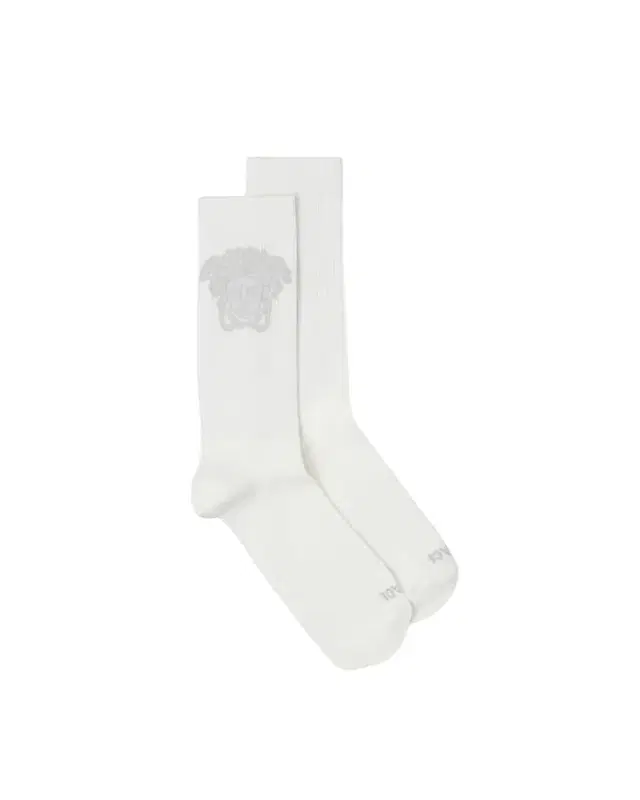 Versace Jacquard Cotton Ribbed Socks