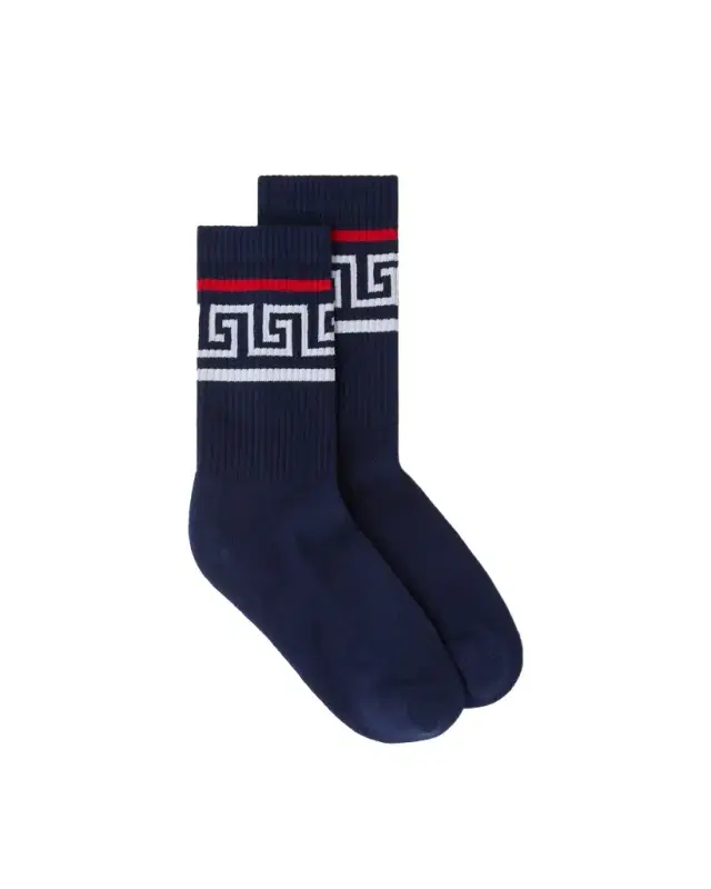 Versace Cotton Ribbed Socks