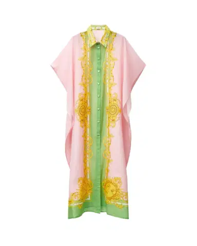 Versace Printed Cotton & Silk Voile Cover-Up Dress | Thumbnail 1