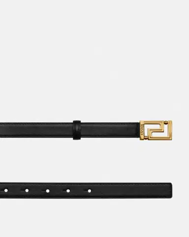 Versace Greca Goddess Leather Belt 2 cm | Thumbnail 2