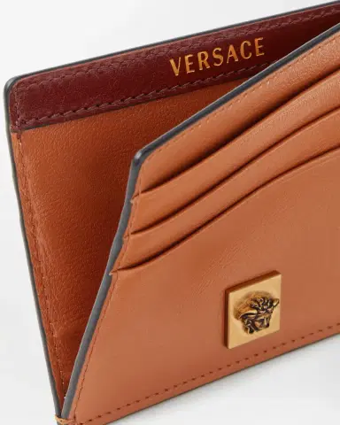 Versace Severine Leather Card Holder | Thumbnail 2 Versace Severine Leather Card Holder | Thumbnail 2