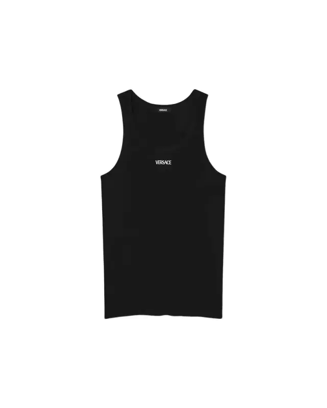 Versace Cotton Ribbed Tank Top