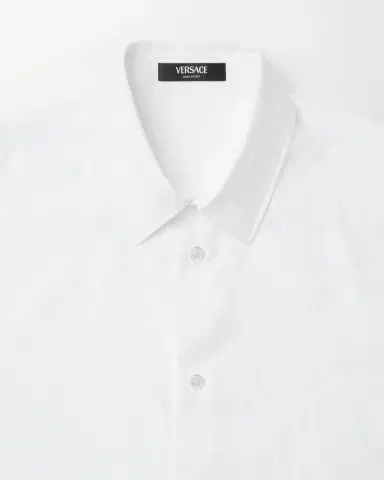 Versace Jacquard Cotton-Poplin Shirt | Thumbnail 2 Versace Jacquard Cotton-Poplin Shirt | Thumbnail 2