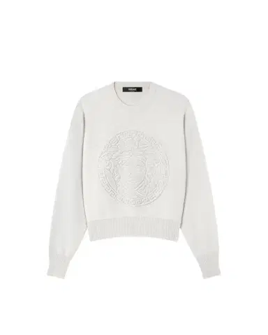 Versace Cashmere-Wool Knit Sweater | Thumbnail 1 Versace Cashmere-Wool Knit Sweater | Thumbnail 1