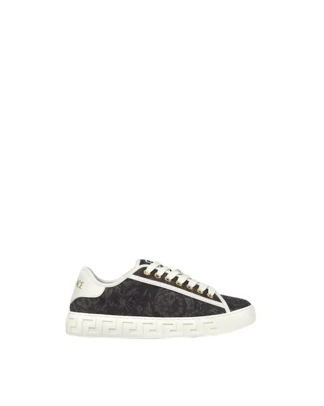 Versace Greca Jacquard Canvas Sneakers