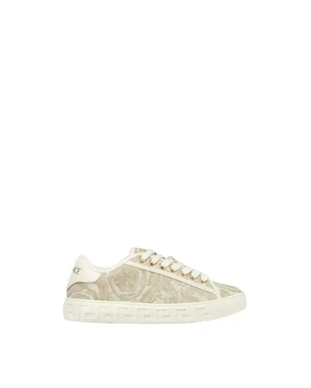 Versace Greca Jacquard Canvas Sneakers