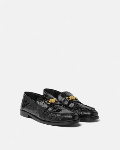 Versace Medusa '95 Croc-Effect Loafers | Thumbnail 2 Versace Medusa '95 Croc-Effect Loafers | Thumbnail 2