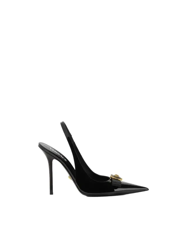 Versace Gianni Ribbon Patent Slingbacks 110 mm